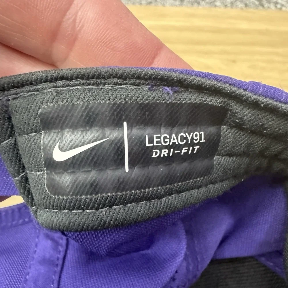 Clemson Tigers Hat Cap Strap Back Purple Legacy91‎ Nike On Field Youth Sideline